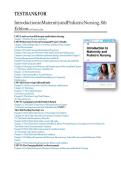  Introduction to Maternity and Pediatric Nursing 8th Edition By Gloria Leifer &lpar;&rpar;&comma; 9780323483971&comma; Chapter 1-34 Complete Questions And Answers A&plus; Test Bank 