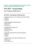 WGU D574 &ndash; Neuropsychology Objective Assessment &vert; OA V1 and V2 &vert; Questions and Answers &vert; 2026 Update &vert; 100&percnt; Correct&period;