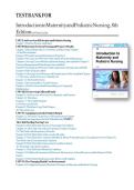 Test Bank For Introduction to Maternity and Pediatric Nursing 8th Edition By Gloria Leifer &lpar;&rpar;&comma; 9780323483971&comma; Chapter 1-34 Complete Questions And Answers A&plus;