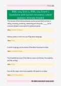 BIBL-104 Quiz 1&comma; BIBL 104 Exam 1  Questions and Correct Answers&sol; Latest  Update &sol; Already Graded