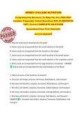 JERSEY COLLEGE NUTRITION   Comprehensive Resource To Help You Ace 2026-2027  Includes Frequently Tested Questions With ELABORATED  100&percnt; Correct COMPLETE SOLUTIONS  Guaranteed Pass First Attempt&excl;&excl;   Current Update&excl;&excl;