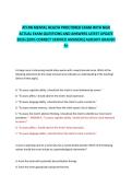 ATI RN MENTAL HEALTH PROCTORED EXAM WITH NGN  ACTUAL EXAM QUESTIONS AND ANSWERS LATEST UPDATE  2026 &lpar;100&percnt; CORRECT VERIFIED ANSWERS&rpar; ALREADY GRADED  A&plus; 