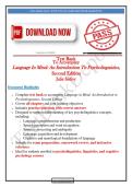 Test Bank To Accompany  Language In Mind&colon; An Introduction To Psycholinguistics&comma;  Second Edition  Julie Sedivy 