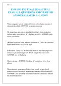 EVR 1001 FSU FINAL 2026 ACTUAL EXAM ALL QUESTIONS AND VERIFIED ANSWERS &vert; RATED A&plus; &vert; NEW&excl;&excl;