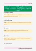 Exam &num;1 Review&colon; NUR 339 Questions and  Correct Answers&sol; Latest Update &sol; Already  Graded