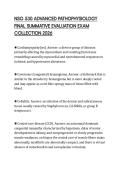 NSG 530 ADVANCED PATHOPHYSIOLOGY FINAL SUMMATIVE EVALUATION EXAM COLLECTION 2026