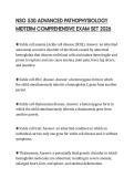 NSG 530 ADVANCED PATHOPHYSIOLOGY MIDTERM COMPREHENSIVE EXAM SET 2026