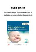 The Early Childhood Educator for Certificate III &lpar;Chapters 1&ndash;18&rpar;&comma; 2nd Edition &mdash; Test Bank&comma; Lorraine Walker&comma; Complete Certificate III Coverage