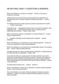 GB 350 FINAL EXAM 1-5 QUESTIONS & ANSWERS