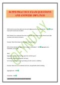 04 PPD PRACTICE EXAM QUESTIONS AND ANSWERS 100&percnt; PASS