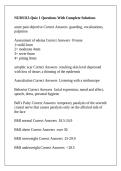 NURS313-Quiz 1 Questions With Complete Solutions