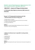 WGU D337 &ndash; Internet of Things & Infrastructure &vert; Objective Assessment &vert; OA V1 and V2 &vert; Questions and Answers &vert; 2026 Update &vert; 100&percnt; Correct&period;