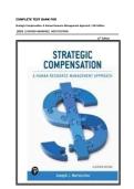 COMPLETE TEST BANK FOR  Strategic Compensation&colon; A Human Resource Management Approach&comma; 11th Edition  &lpar;2024&rpar; &vert;&vert; REVISED ANSWERS&vert;&vert; LATEST EDITION