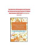 Latest Update 2026 &vert; Philosophies and Theories for Advanced Nursing Practice Test Bank &lpar;3rd Edition&rpar; &vert; Exam Prep &vert; Graded A&plus; &vert; Janie B&period; Butts & Karen L&period; Rich