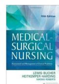 Latest Update 2026 &vert; Medical-Surgical Nursing&colon; Assessment and Management of Clinical Problems Test Bank &lpar;10th Edition&rpar; &vert; Exam Prep &vert; Graded A&plus; &vert; Sharon L&period; Lewis & Linda Bucher