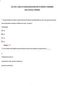 AZ LIFE & HEALTH EXAM QUESTIONS WITH CORRECT ANSWERS