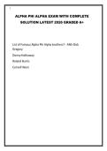 ALPHA PHI ALPHA EXAM WITH COMPLETE SOLUTION LATEST 2026 GRADED A&plus;