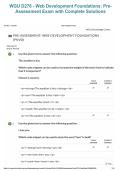 WGU D276 &ndash; Web Development Foundations&colon; Pre-Assessment Exam&comma; Complete Solutions 2026&sol;2027