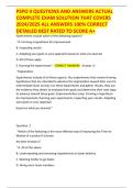 PSPO II QUESTIONS AND ANSWERS ACTUAL  COMPLETE EXAM SOLUTION THAT COVERS   ALL ANSWERS 100&percnt; CORRECT  DETAILED BEST RATED TO SCORE A&plus;
