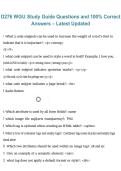 WGU D276 &ndash; Web Development Foundations&comma; Study Guide Questions with 100&percnt; Correct Answers&comma; Latest Updated 2026&sol;2027