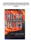 Latest Update 2026 &vert; Microbiology&colon; An Evolving Science Test Bank &lpar;3rd Edition&rpar; &vert; Exam Prep &vert; Graded A&plus; &vert; Joan L&period; Slonczewski & John W&period; Foster