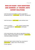 BIOS 255 EXAM 1 2026 QUESTIONS  AND ANSWERS &vert; A&plus; GRADED &vert; WITH  EXPERT SOLUTIONS