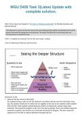 WGU D459 &ndash; Task 3 Performance Assessment&comma; Latest Updated Complete Solution 2026&sol;2027