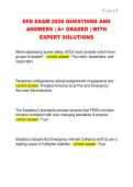 EFD EXAM 2026 QUESTIONS AND  ANSWERS &vert; A&plus; GRADED &vert; WITH  EXPERT SOLUTIONS EFD EXAM 2026 QUESTIONS AND  ANSWERS &vert; A&plus; GRADED &vert; WITH  EXPERT SOLUTIONS 