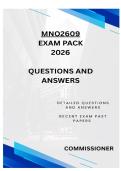 MNO2609 EXAM PACK 2026  - DETAILED QUESTIONS AND ANSWERS 