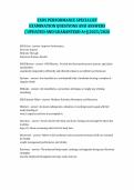 EXOS PERFORMANCE SPECIALIST   EXAMINATION QUESTIONS AND ANSWERS   &lpar; UPDATED AND GUARANTEED A&plus;&rpar;&vert;2025&sol;2026
