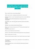 EXOS XPS PREP EXAM QUESTIONS WITH   WITH ABSOLUTE CORRECT RESPONSES&vert;   2025&sol;2026