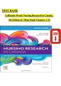 TEST BANK  LoBiondo-Wood&colon; Nursing Research in Canada&comma;  5th Edition by Mina Singh Chapters 1-21 