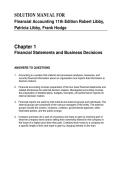 Solution Manual For Libby&sol;Hodge Financial Accounting&comma; 11th Edition &comma; Verified Chapters 1 - 13&comma; &vert;&colon;Complete Newest Version &vert; Study Guide&period;