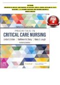 "Test Bank 2026&sol;27 &vert; Priorities in Critical Care Nursing&comma; 9th Edition by Urden&comma; Stacy & Lough &ndash; All Chapters"
