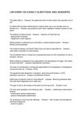 UW ESRM 100 EXAM 2 QUESTIONS AND ANSWERS