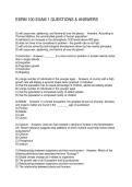 ESRM 100 EXAM 1 QUESTIONS & ANSWERS
