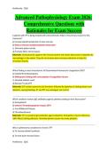 Advanced Pathophysiology Exam 2026&colon;   Comprehensive Questions with  Rationales for Exam Success  