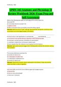 APHY 102 Anatomy and Physiology II   Review Workbook 2026&colon; Exam Prep and  Self-Assessment  