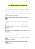 Fire Officer II Exam Review 2026 