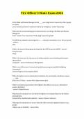 Fire Officer II State Exam 2026 