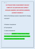 SLP PRAXIS FORM 2 EXAM NEWEST 2026-2027  COMPLETE 120 QUESTIONS AND CORRECT  DETAILED ANSWERS &lpar;100&percnt;VERIFIED ANSWERS&rpar;  &vert;ALREADY GRADED A&plus;