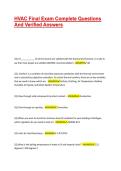 HVAC Final Exam Complete Questions And Verified Answers