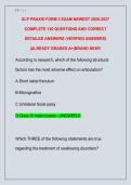 SLP PRAXIS FORM 3 EXAM NEWEST 2026-2027  COMPLETE 120 QUESTIONS AND CORRECT  DETAILED ANSWERS &lpar;VERIFIED ANSWERS&rpar;  &vert;ALREADY GRADED A&plus;&vert;BRAND NEW&excl;&excl;