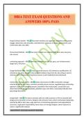 DBIA TEST EXAM QUESTIONS AND ANSWERS 100&percnt; PASS