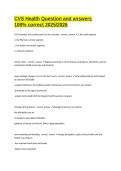 CVS Health Question and answers 100&percnt; correct 2025&sol;2026