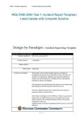 WGU D483 &ndash; DIN2 Task 1&colon; Incident Report Template&comma; Latest Updated Complete Solution 2026&sol;2027