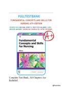 Test Bank  -  Fundamental Concepts and Skills for Nursing&comma; 6th Edition&comma; By Patricia Williams - ISBN 9780323694766 &vert; All Chapters 1-41&period;