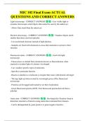 MIC 102 Final Exam ACTUAL  QUESTIONS AND CORRECT ANSWERS 