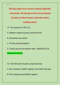 SSI Open Water Diver Version A Newest 2026-2027  Actual Exam 100 Questions And Correct Detailed  Answers &lpar;verified Answers&rpar; &vert;&vert;Already Graded  A&plus;&vert;&vert;Brand New&excl;&excl; 