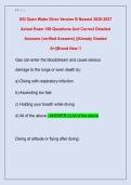 SSI Open Water Diver Version B Newest 2026-2027  Actual Exam 100 Questions And Correct Detailed  Answers &lpar;verified Answers&rpar; &vert;&vert;Already Graded  A&plus;&vert;&vert;Brand New &excl;&excl;